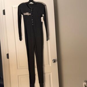 Wildfox Women’s Charcoal One Piece Footie